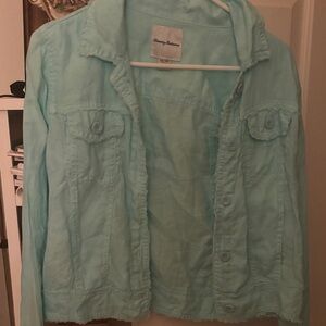 100 percent linen Tommy Bahama Women's Aqua 100 percent linen Jacket
